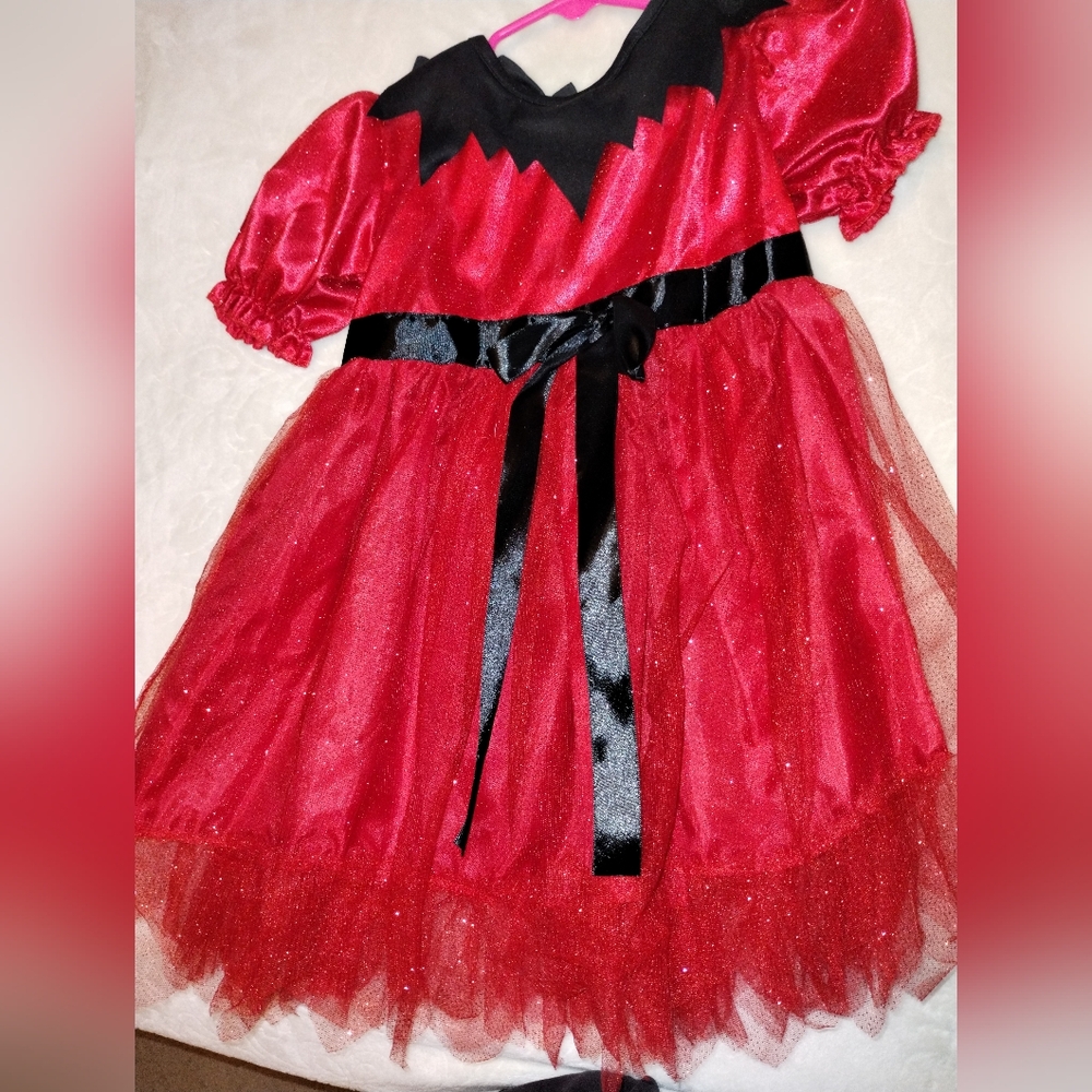 Rubie's Red and Black Halloween Costume with Festive Design